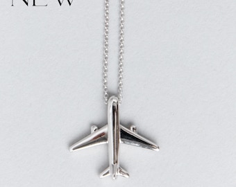 Polished Airplane Necklace V1