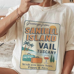 People We Meet On Vacation, Emily Henry Inspired, Book Lover Gift, Alex & Poppy Merch, Beach Read Tee, Bookish Summer, Comfort Colors  Shirt