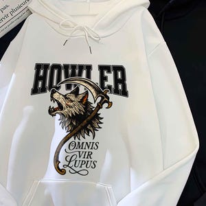 Howler Heavy Metal Vintage Hoodie, Howler, Red Rising, Book lover shirt, Omnis Vir Lupus Reaper OFFICIALLY LICENSED