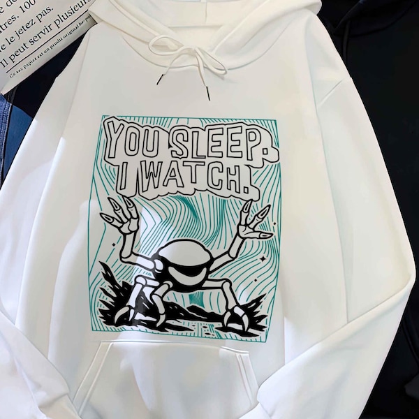 Sudadera vintage "Duermes, yo miro" - Camiseta Rocky - Proyecto Ave María, regalo para amantes de los libros, camiseta literaria