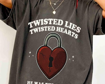 Twisted Lies Shirt, Romance Reader, Inspired by Ana Huang’s Series, Cozy Bookish Gift for Her, Book Club Comfort colors shirt