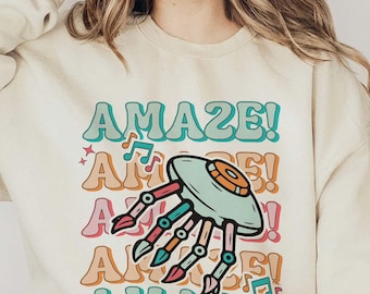 Vintage Bookish Sweatshirt, Rocky Amaze! Project Hail Mary, Book lover shirt,