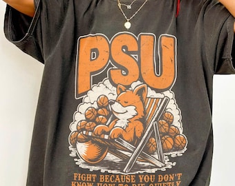 Palmetto State Foxes Vintage PSU University, Foxhole court, All for the Game Book lover Comfort Colors shirt