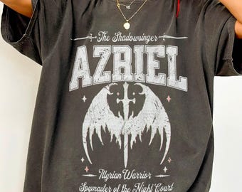 Azriel Night Court The Bat Boys Velaris Shadowsinger, SJM Bookish Merch, ACOTAR Gift for Book Lovers, Crescent City Comfort colors Tee