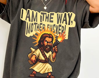 I Am The Way, Dungeon Crawler Carl, Uzi Jesus, princess donut, Bookish tshirt, Vintage Comfort colors shirt