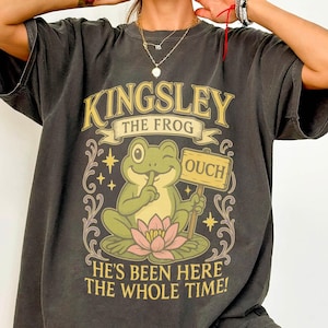 Assistant to the Villain, Kingsley the Frog Halp Shirt, Villain Lover Tee, Hannah Romantasy Book Lover Comfort Colors Shirt