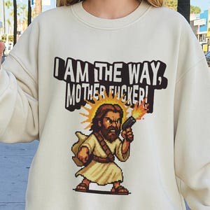 I Am The Way, Dungeon Crawler Carl  shirt, Uzi Jesus, princess donut, Book lover gift, Vintage Bookish Sweatshirt