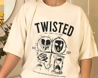 Twisted Series Comfort Color Shirt, Booktok, Romance Book Shirt, Book Lover Gift