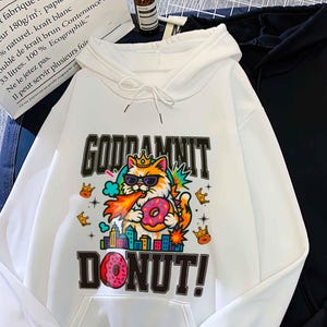 Goddammit Donut Vintage Bookish Hoodie, Princess Donut, mongo Dungeon Crawler Carl Book Lover Tee, Bookish shirt