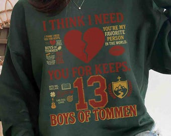 Boys of Tommen Sweatshirt, Tommen College tshirt, Kavanagh 13, Book Lover,Tommen College, Book Club, Inspired by Boys of Tommen