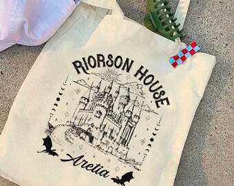Iron Flame Tote Bag, Xaden Riorson House Bag, Fourth Wing Bag, Violet Sorrengail Silver One Basgiath War College Dragon Rider Bookish Bag