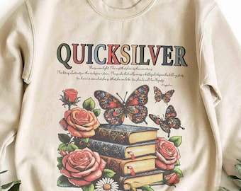 Quicksilver Book Sweatshirt, Fantasy Bookish Merch, Inspired Callie Hart, Kingfisher Shirt, Romantasy Bookish Gift, Callie Hart Merch