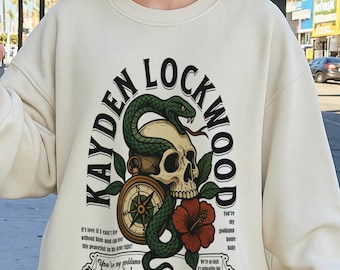 Kiss the Villain shirt, Legacy of Gods Rina Kent,Kayden Lockwood, Dark Romance Book Sweatshirt Officially Licensed