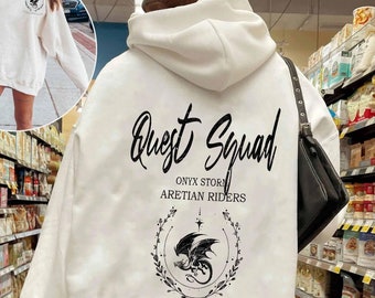Onyx Storm Hoodie, Quest Squad, fourth wing shirt, Xaden Riorson Violet, Fourth wing merch,Ridoc tshirt,Basgiath war shirt, Onyx Storm shirt