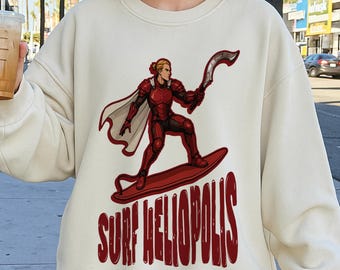 Red Rising  Sweatshirt - Surf Heliopolis, Dark Age, darrow shirt, mustang, sevro