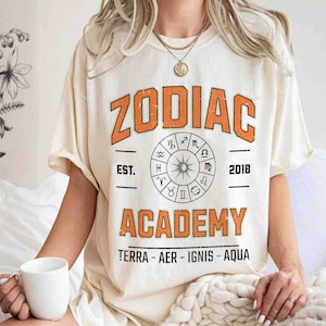 Officially Licensed Comfort Colors Shirt Zodiac Academy Solaria, Zodiac Academy Merch, Vega Twins Shirt, Zodiac Signs, Ruthless Boys Zodiac