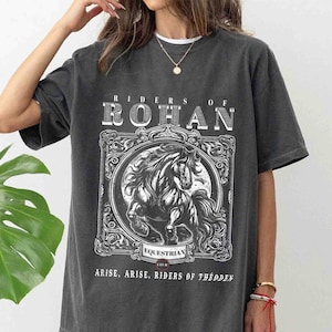 Riders Of Rohan Equestrian Club Comfort Colors Shirt, Fantasy Merch, Book Lover Gift, Geek Gift, Bookish Shirt
