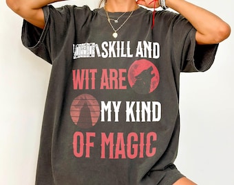 Farseer Trilogy Comfort colors T-Shirt, Realm of the Elderlings Merch, Wit and Skill Magic, Fitz and the Fool, Vintage shirt