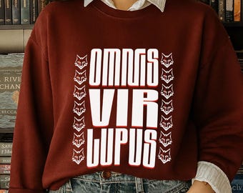 Omnis Vir Lupus - Red Rising shirt, Bookish Sweatshirt, Men's & Women's Clothes