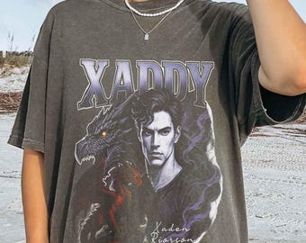 Xaden Riorson Bootleg Comfort Colors  Shirt Fourth Wing Iron Flame Basgiath War College Dragon Rider Gift Bookish Xaddy, Licensed