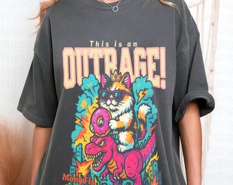 This is an OUTRAGE Comfort Colors shirt, Princess Donut, Dungeon Crawler Carl Book Lover Tee, Goddammit Donut Bookish Tshirt