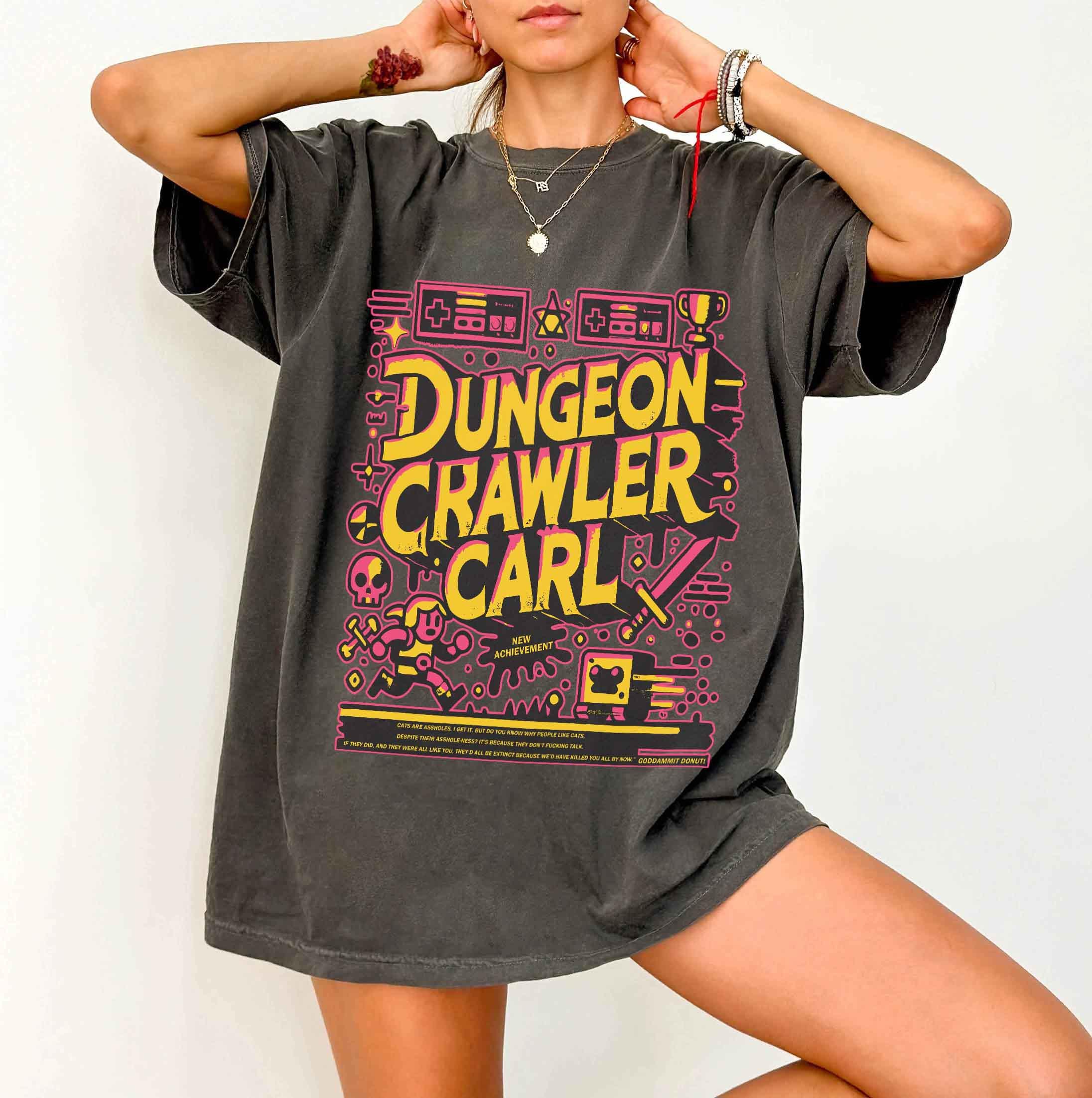 Fantasy Dungeon Carl Merch Dungeon Crawler Carl, , Mongo, Donut Mongo ...