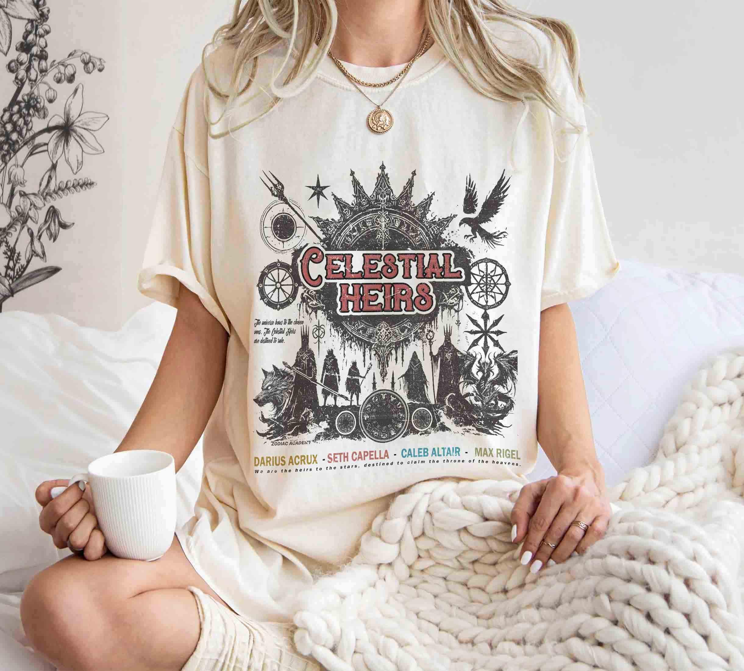 Celestial Heirs Comfort Colors Shirt, Darius Acrux Caleb Altair