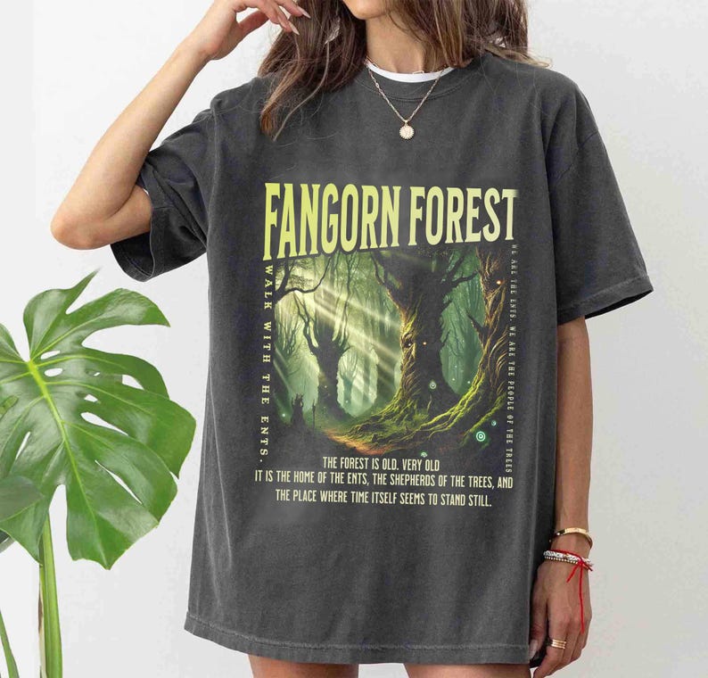 Fangorn Forest Shirt, Bookish Comfort Colors T-Shirt, National Parks Tshirt, Aesthetic Reader Gift, Book Nerd Gift, Movie Parody T Shirt bild 2