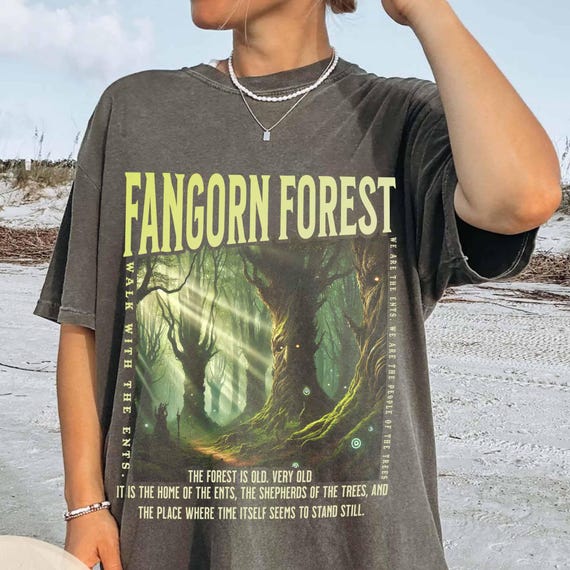 Fangorn Forest Shirt, Bookish Comfort Colors T-Shirt, National Parks Tshirt, Aesthetic Reader Gift, Book Nerd Gift, Movie Parody T Shirt