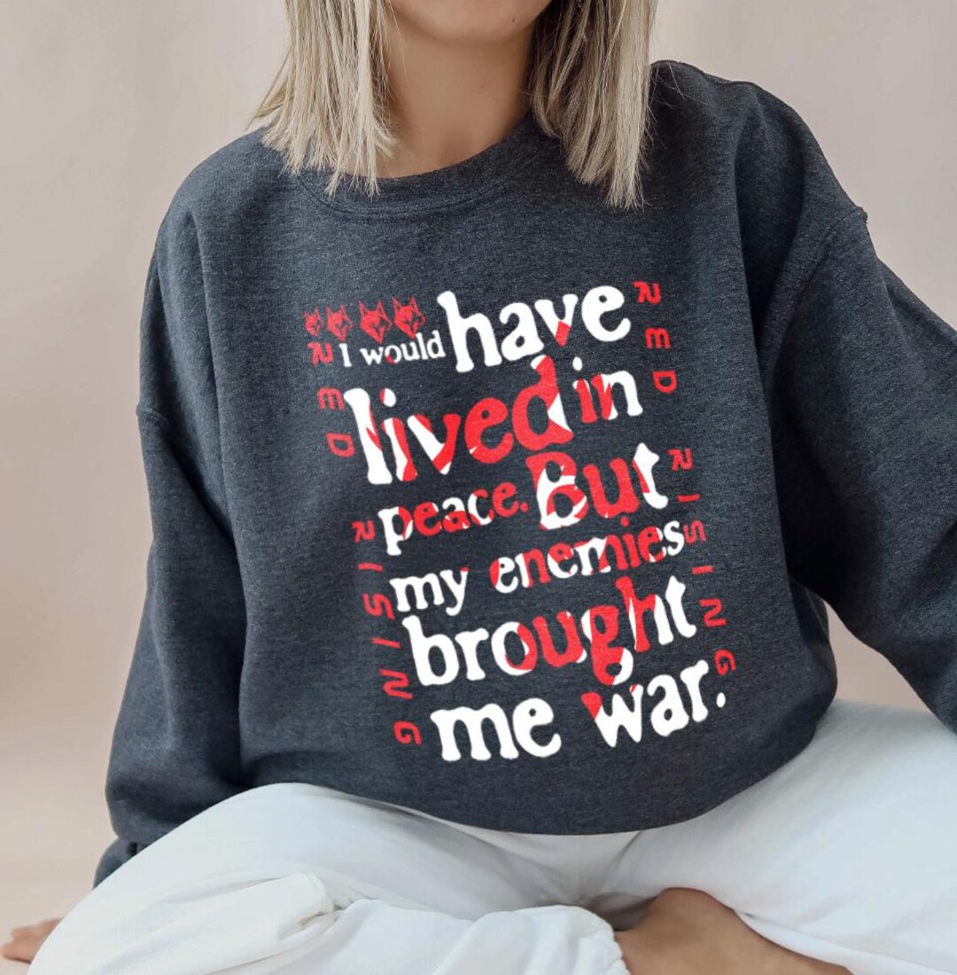Red Rising Enemy Quote Red Rising - My Enemies Brought Me War Shirt, Book Lover Gift, Bookish ...