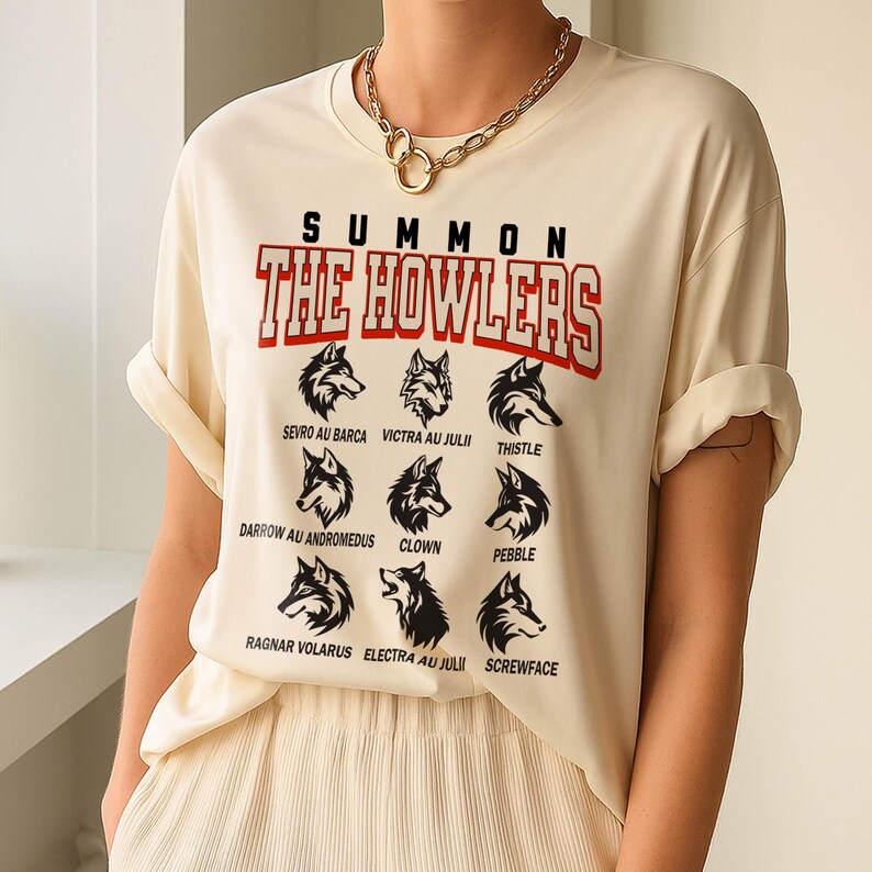 Red Rising Howlers Merch Red Rising, Summon the Howlers, Comfort Color Shirt, Darrow & Sevro - Etsy