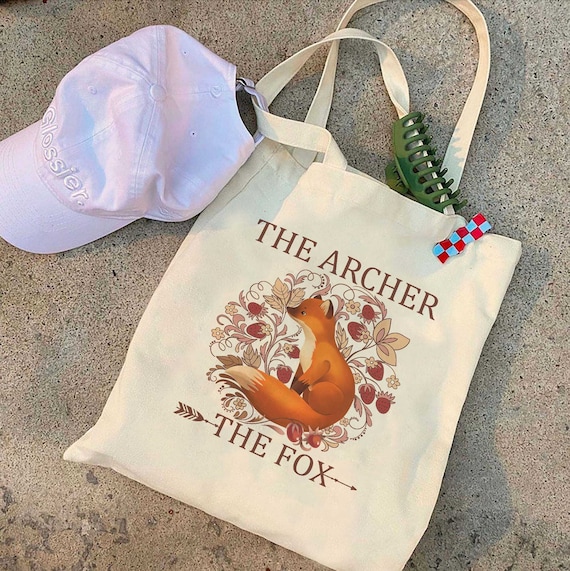 The archer and the fox pastel Tote Bag, Once Upon A Broken Heart, Evajacks Tote Bag, bookish Tote Bag