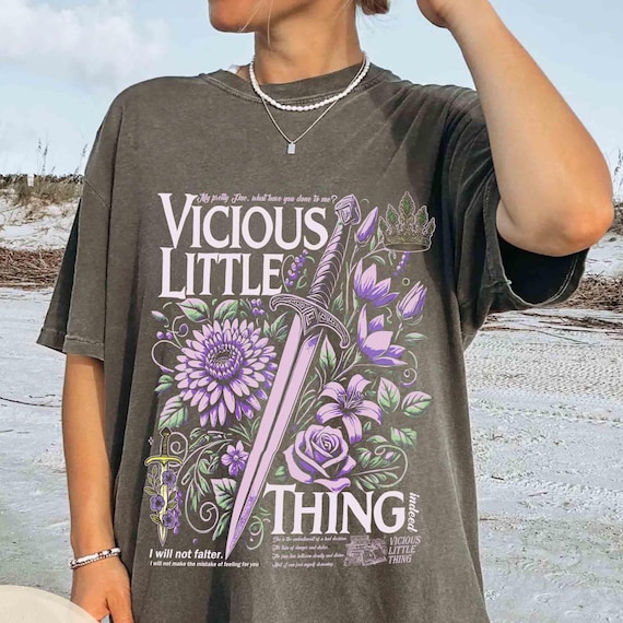 Vicious Little Thing Powerless Comfort Colors Shirt, Powerless Bookish Shirt, Kai Azer Paedyn Gray Shirt, Fantasy Bookish Tee