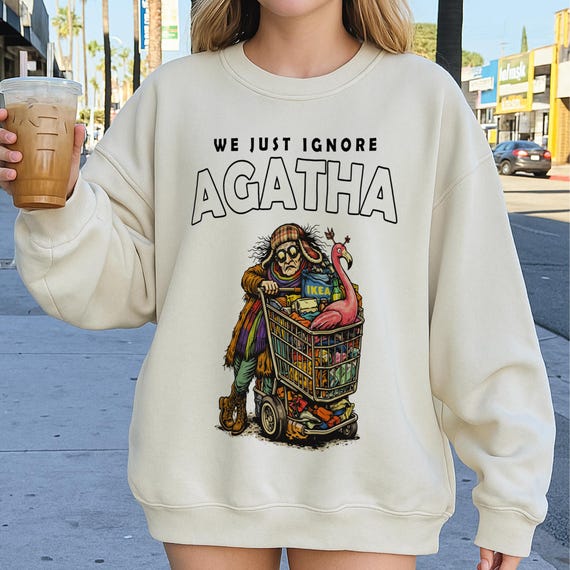 We just ignore Agatha, Dungeon Crawler Carl Sweatshirt - Princess Donut Fantasy Book Tee