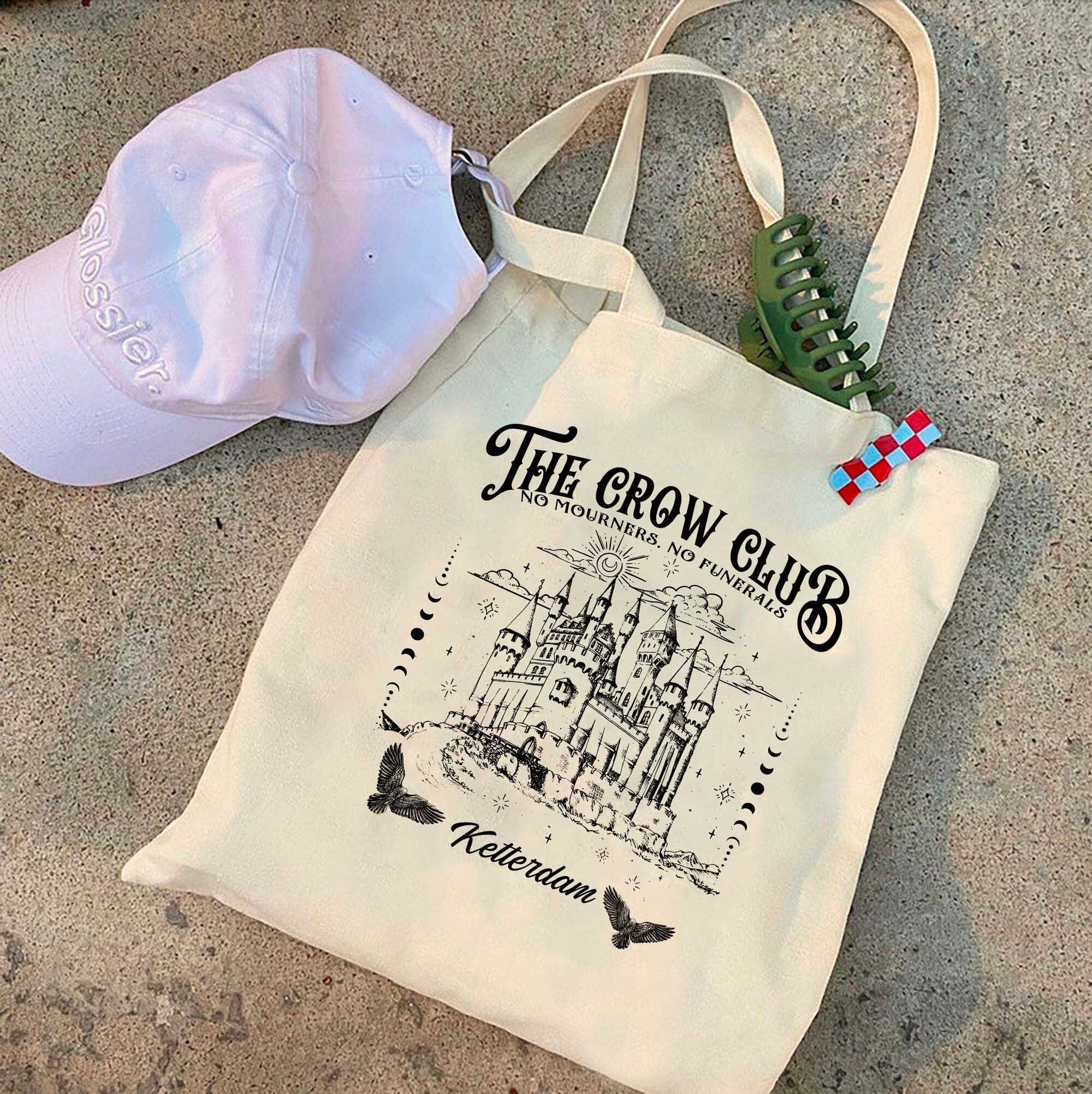 Six of Crows Tote Bag, shadow and bone, kaz brekker, ketterdam crow club, the crow club tote