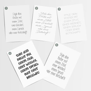 Text Poster erstellen Poster mit eigenem Text Spruch Poster personalisiert image 10