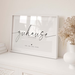 personalisierbares Poster - Poster 'Zuhause'