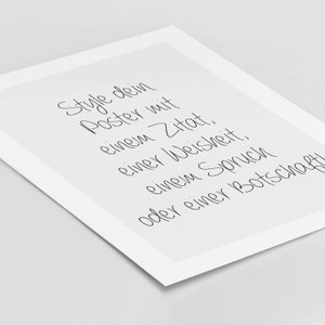 Text Poster Neuheit, Personalisiertes Poster, Poster mit eigenem Text famprints