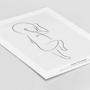 Geburtsposter Baby 'Art' - Maßstab 1:1 Kinderposter, Neuheit, Personalisiertes Poster famprints