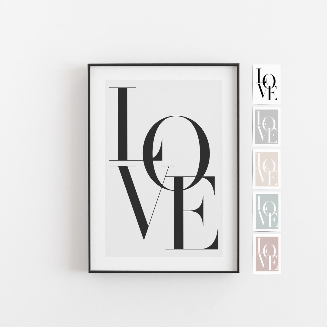 Love Poster Spruch Poster Liebesposter Love Wanddeko Etsy