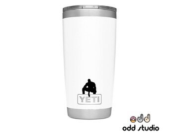 Barry Wood Decal, BBC Barry, Barry on a Yeti, Yeti Decal, Tumbler Decal, Easter Egg Decal