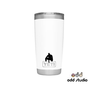 Barry Wood Decal, BBC Barry, Barry on a Yeti, Yeti Decal, Tumbler Decal, Easter Egg Decal