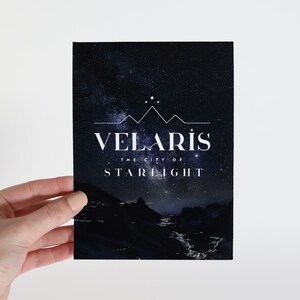 Velaris Art print ACOTAR City of starlight ACOMAF Night Court Velaris logo Sarah J Maas Artwork Book Bookish Print Officially Licensed