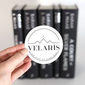 Velaris Sticker A Court of Thorns and Roses Round Rectangular 3&quot; sticker ACOTAR The City of Starlight Sarah J Maas Officially Licensed