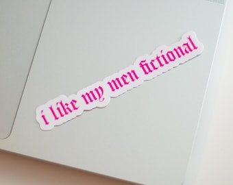 Fictional Men Waterproof Kindle Sticker: Gift for Readers and Book Lovers