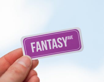 Fantasy Ave Sticker Fantasy Books Sticker Reader Bookish Sticker Book Lover Sticker Kindle Sticker Gift for Book Lover Gift for Reader