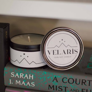 Velaris Candle A Court of Thorns and Roses Candle ACOTAR Candle 100% Soy Candle Fantasy Book Candle Gift for Readers Offically Licensed