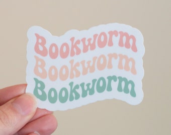 Bookworm Sticker Reader Sticker Bookish Sticker Book Lover Sticker Kindle Sticker Book Sticker Gift for Book Lover Gift for Reader