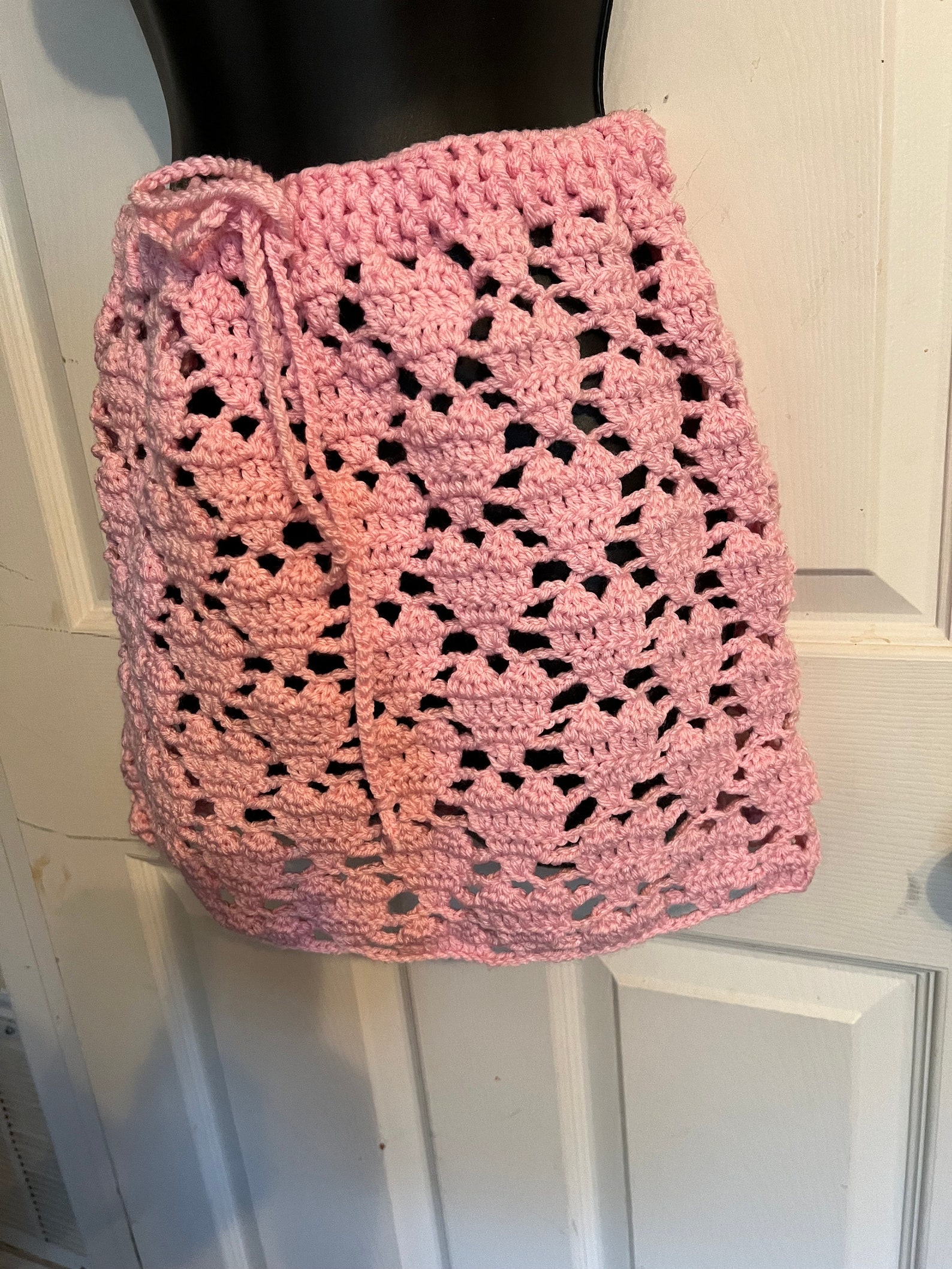 HEARTBEATS GATHERED MESH SKIRT