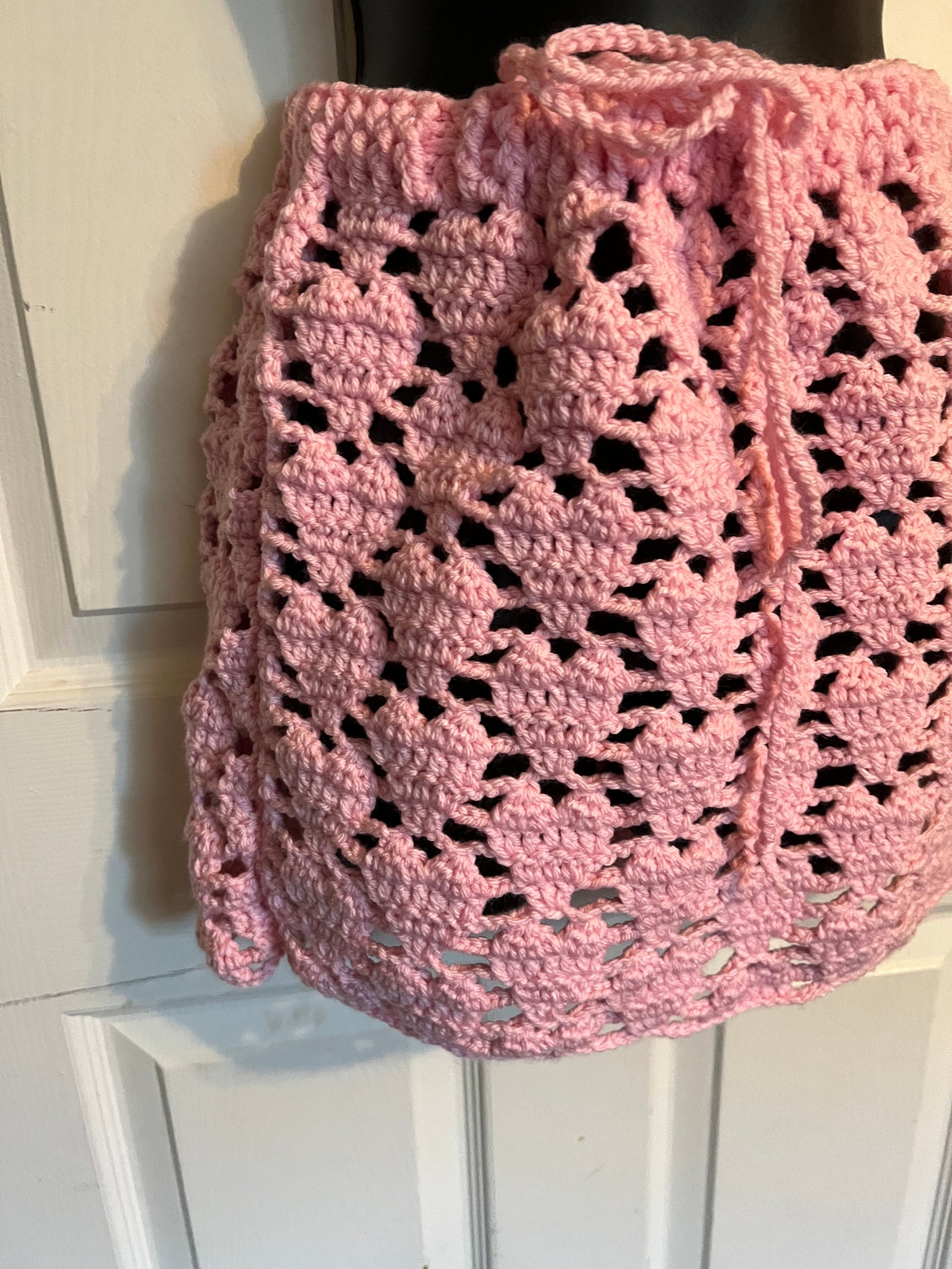 Heart Pattern Mesh A-line Skirt